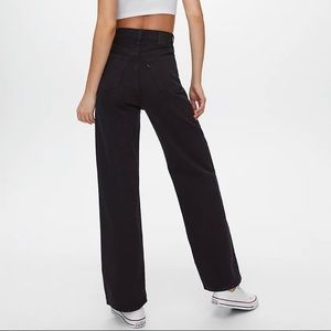 Levi's High Loose Wide Leg Size 25 Black